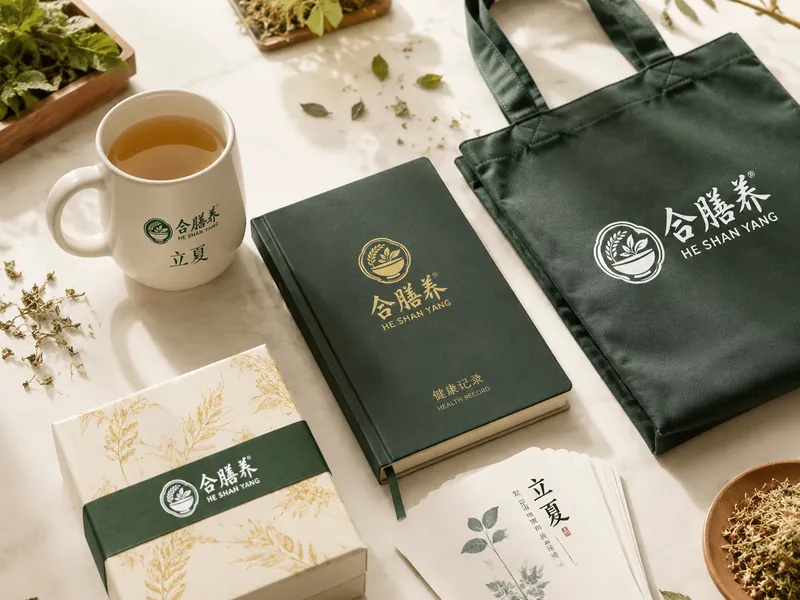 品牌水杯与健康记录袋效果图