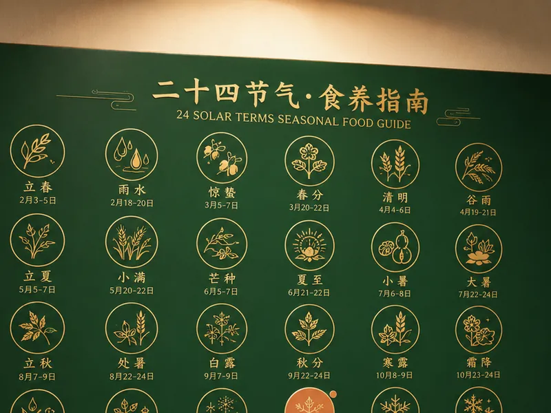 二十四节气食养指南墙效果图